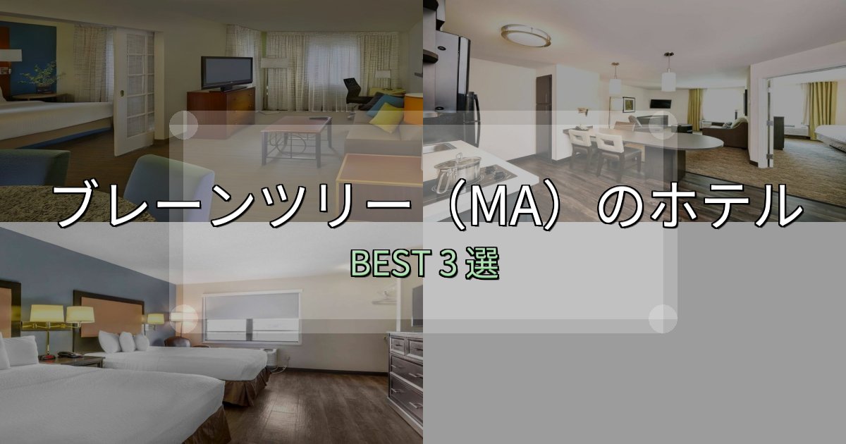 清潔感が違うブレーンツリー（MA）ホテル満足度ランキング3選【最新口コミ】