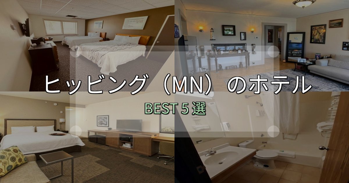 サービス満点のヒッビング（MN）ホテル完全攻略5選【料金・設備・立地比較】