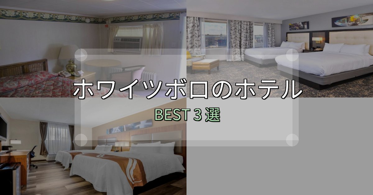 ビジネス利用に最適なホワイツボロ宿泊施設徹底比較3選【実体験レポート付き】
